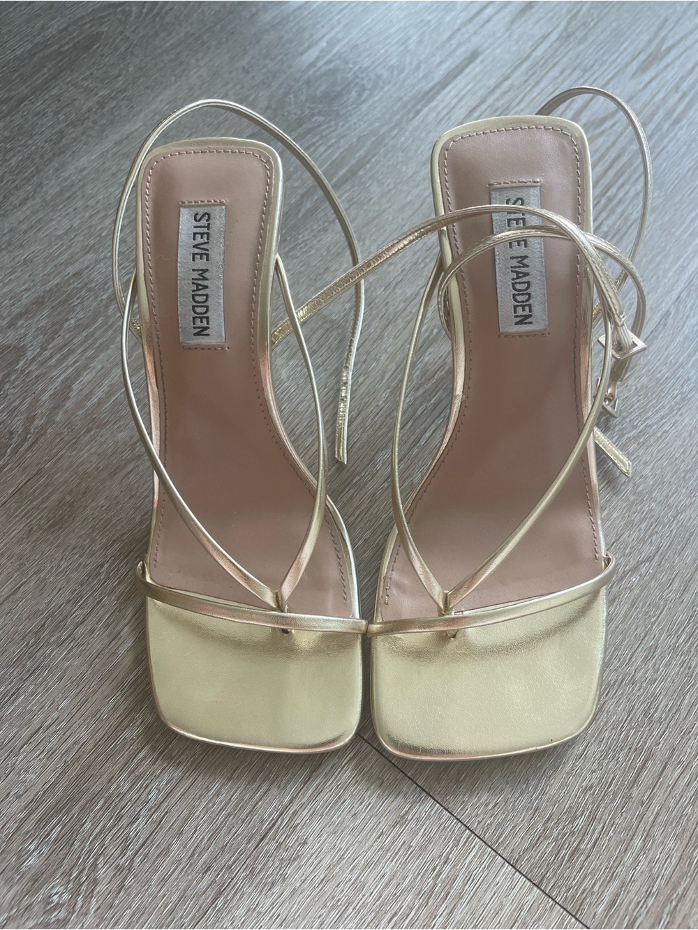 Steve Madden Annie Heels in color Champagne